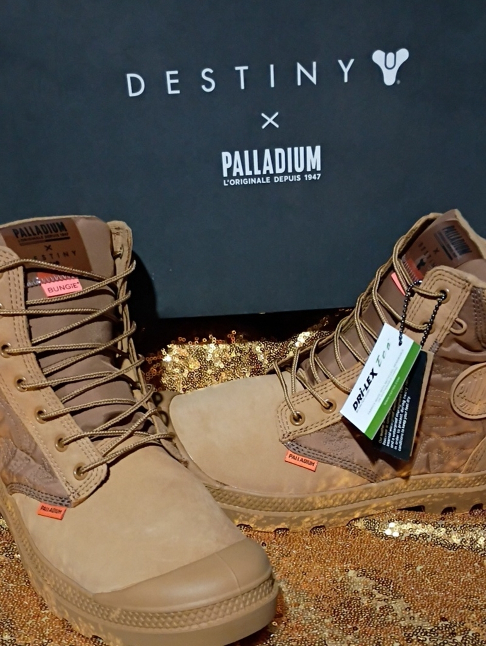 Palladium Men's Brown Lace-Up Nubuck Boots M 8 W 9.5